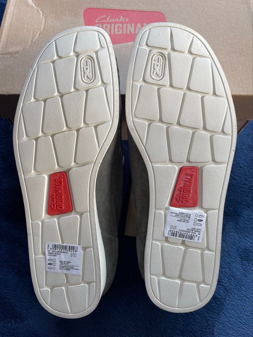 【未使用】クラークス ワラビー エアリアル グリーン スエード UK6 1/2