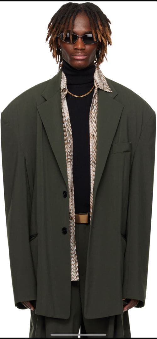 LU'U ĐAN ブラック テーラードジャケット