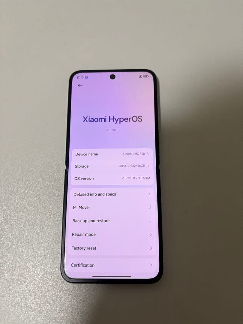 Xiaomi Mix Flip 中国版　16GB 512GB purple