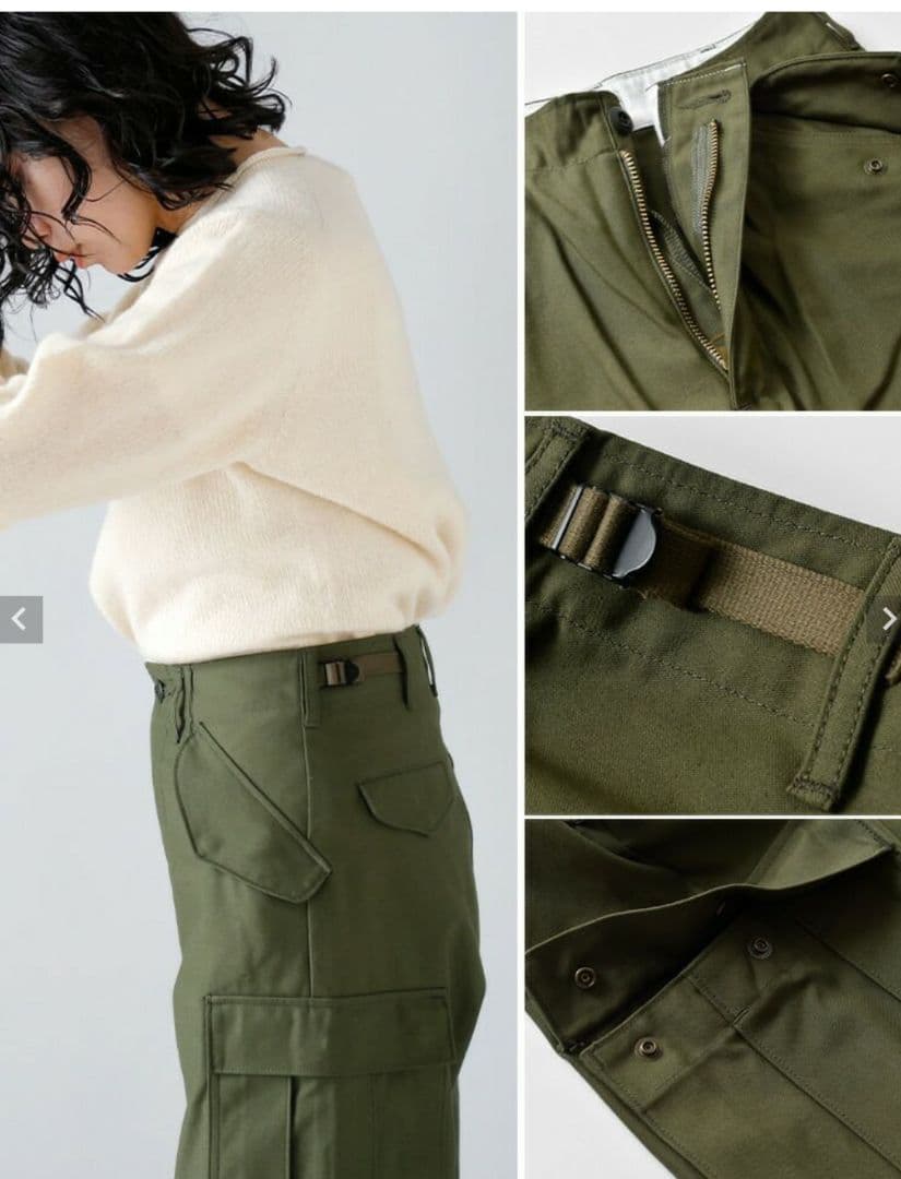 新品未使用‼️CIOTA スビンコットン バックサテン M65 フィールドパンツ