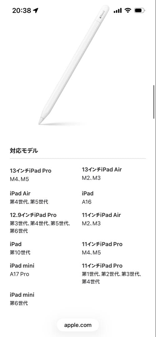 [新品]Apple Pencil USB-C