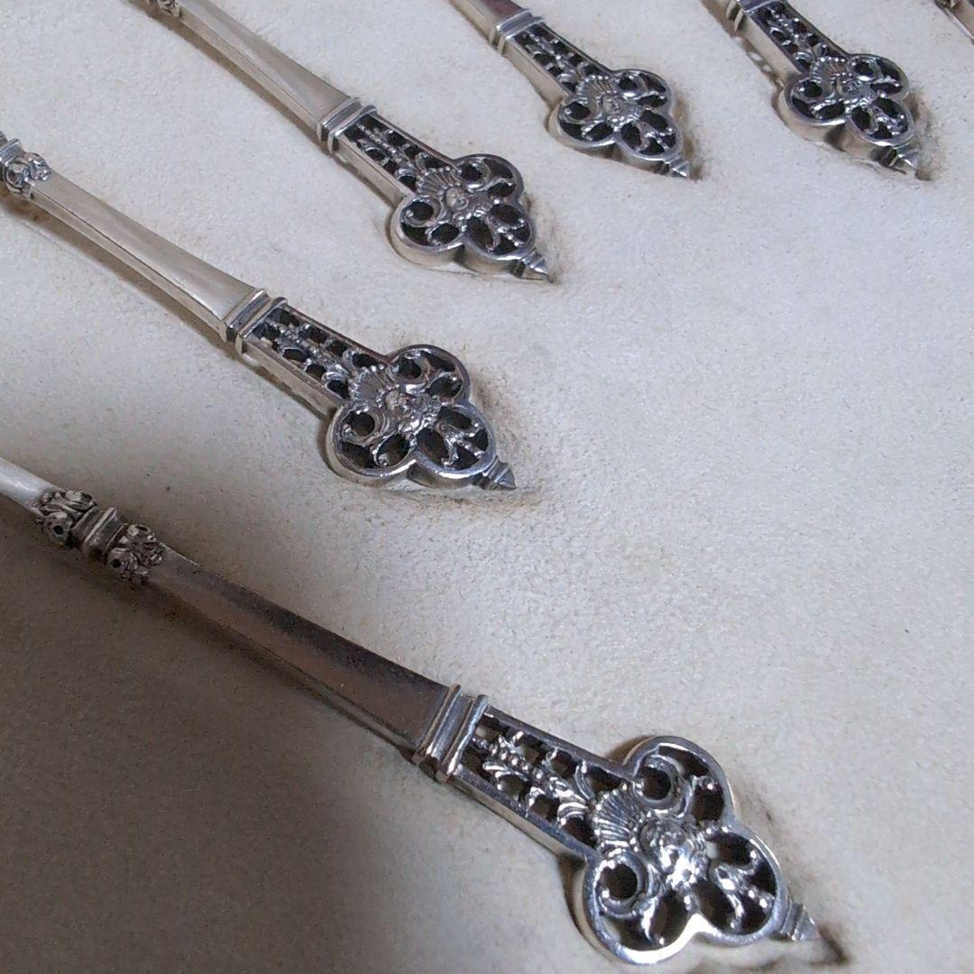 【希少♪】 カルディヤック スプーン 6本セット ルネサンス 純銀 伯爵家注文品