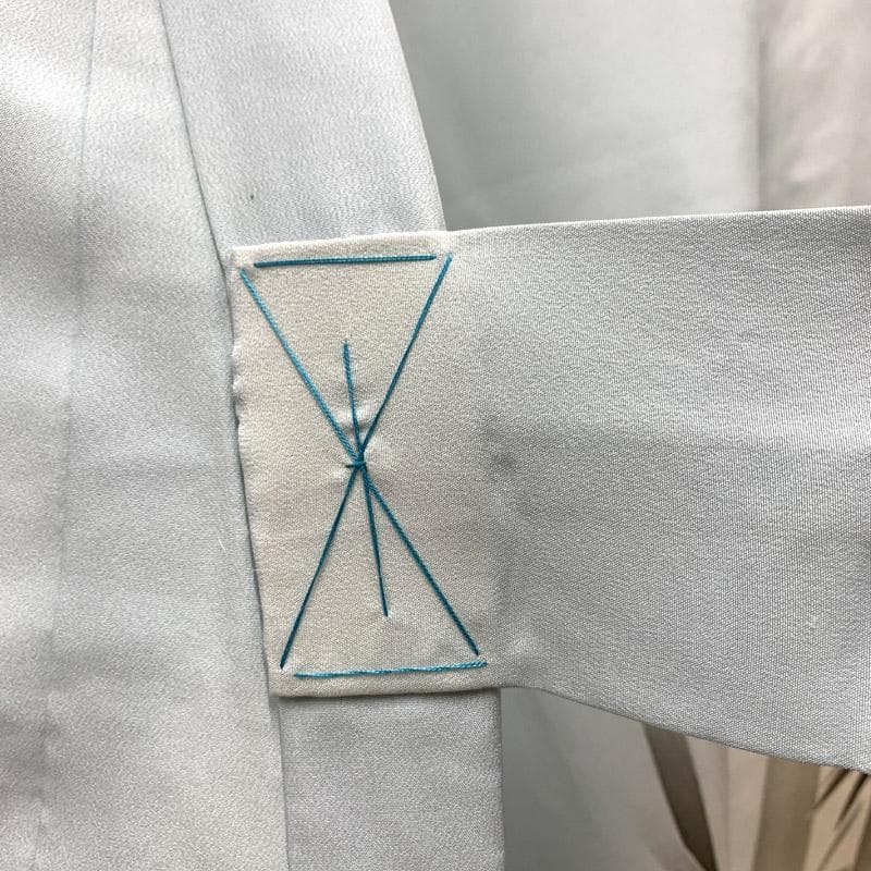 504ay51■お宮参り 男児 祝い着 掛け着 熨斗目 一つ紋 鷹■美品