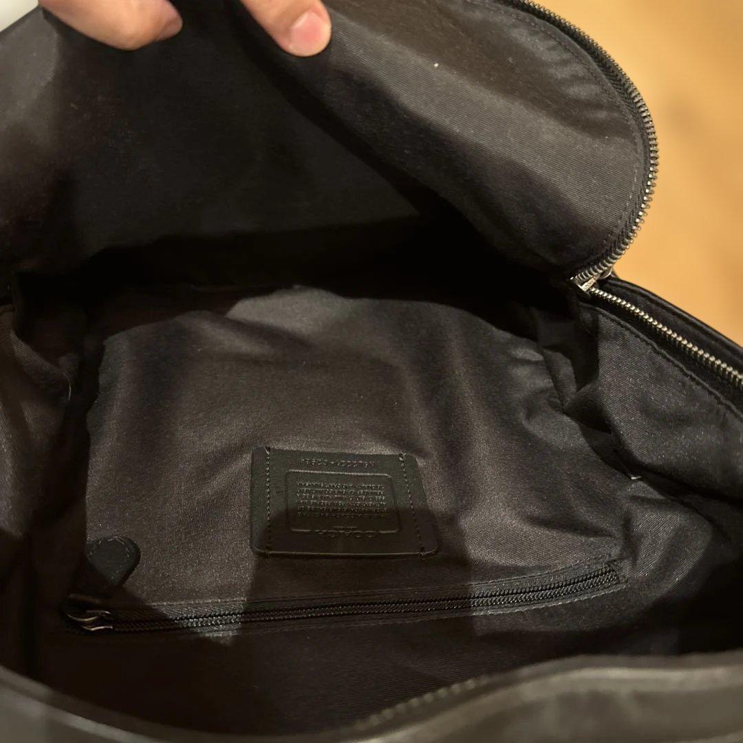 COACH レザーリュック　ブラック
