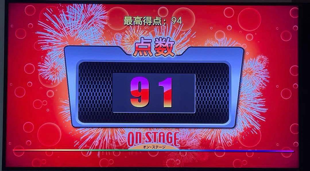オンステージ カラオケ マイク2台　デュエット　1000曲内蔵　新品電池付