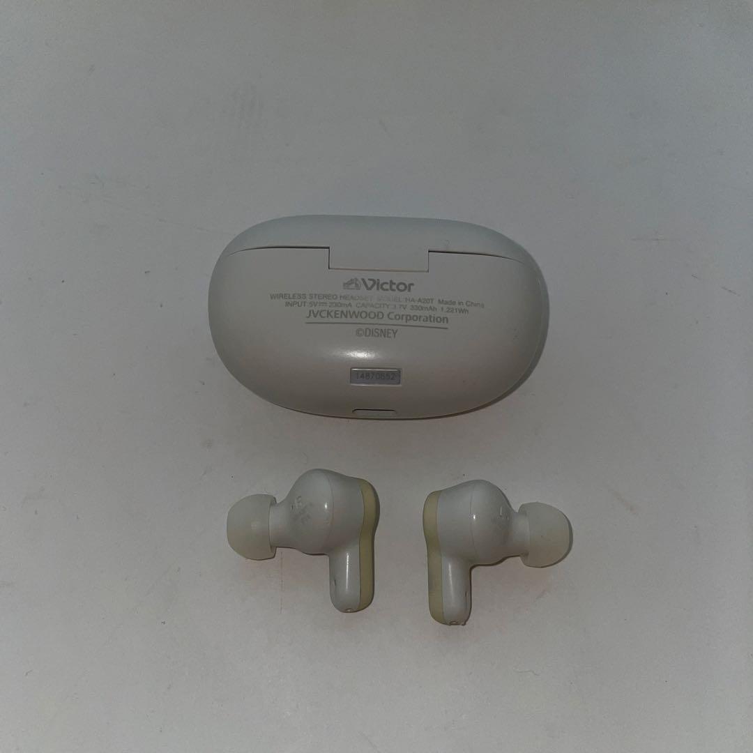【美品】Victor ワイヤレスイヤホン くまのプーさんボイス HA-A20T