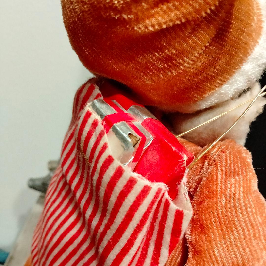 50s レア 大サイズ ビンテージ サンタクロースドール クリスマス シール