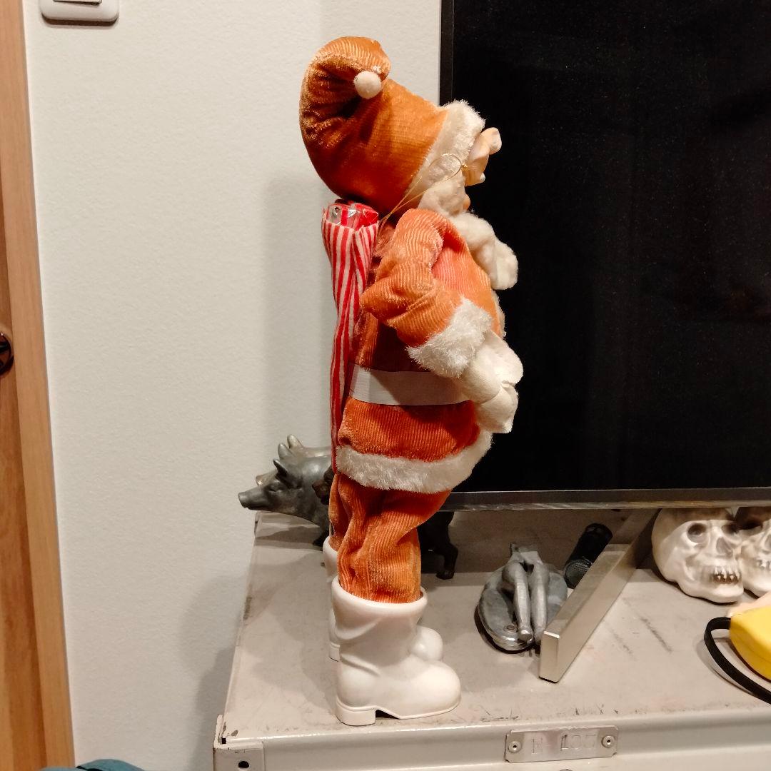 50s レア 大サイズ ビンテージ サンタクロースドール クリスマス シール