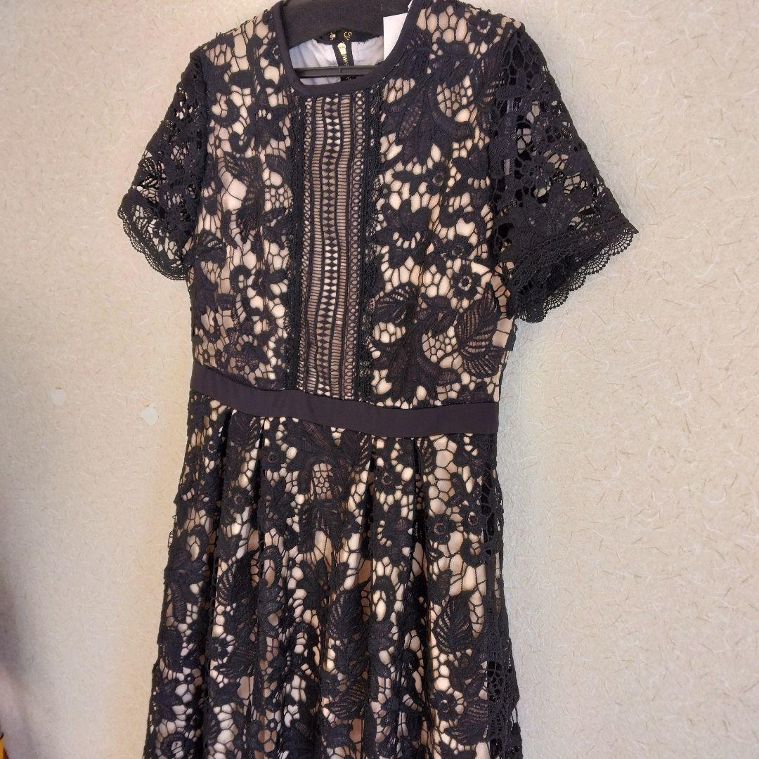 エミリア・ウィズ☆ブラックオールレースロングワンピース