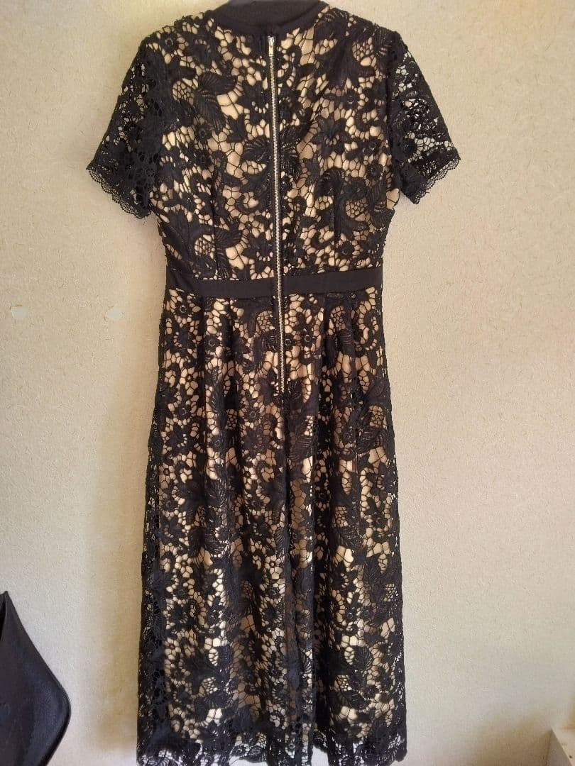 エミリア・ウィズ☆ブラックオールレースロングワンピース
