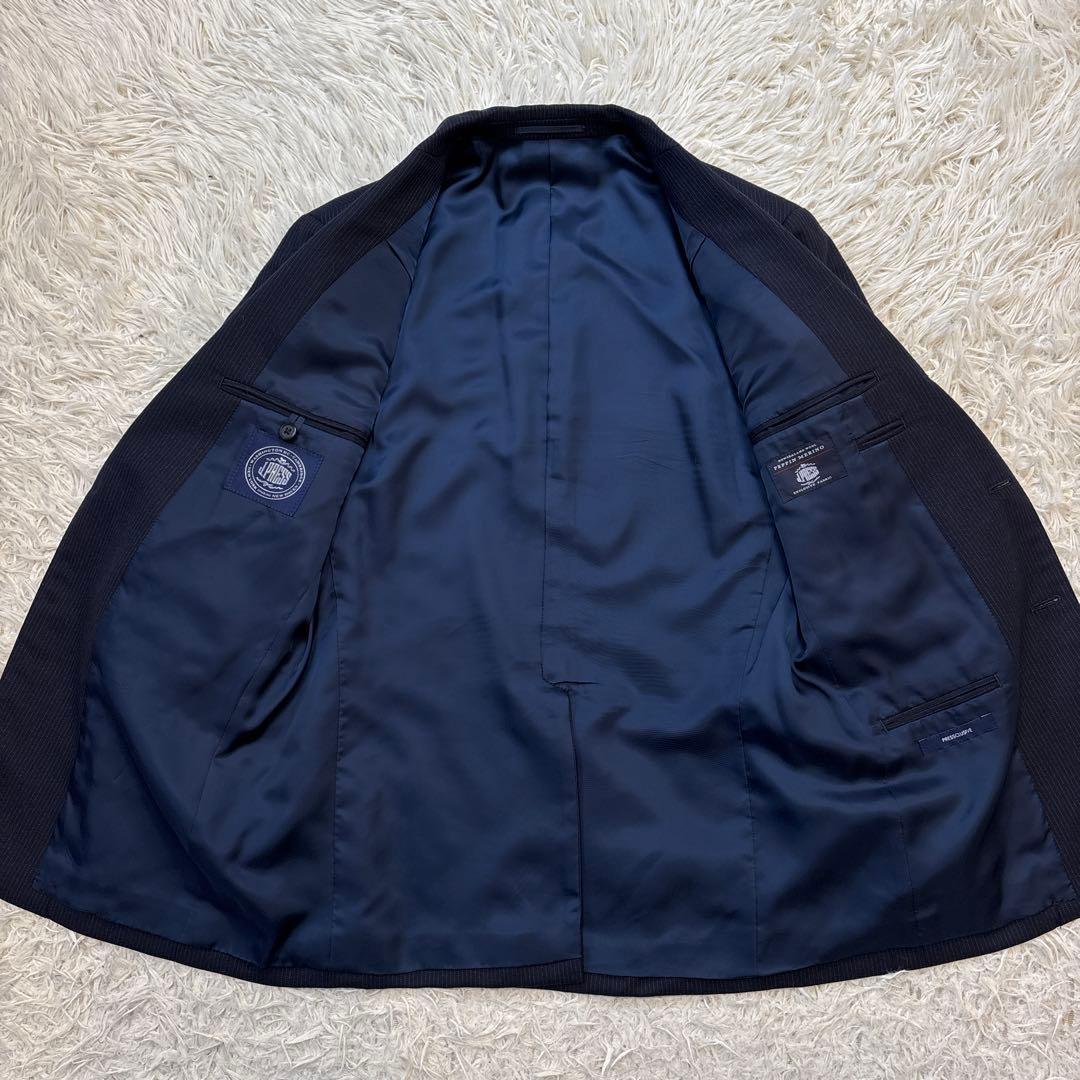 美品☆【ジェイプレス】ペピンメリノ　プレスクルーシヴ　ネイビー　総裏　A4 M