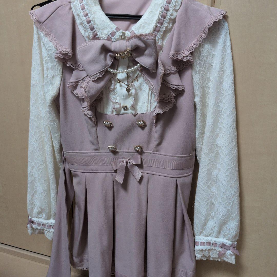 lizlisa ダブルハートラッフルセットアップ