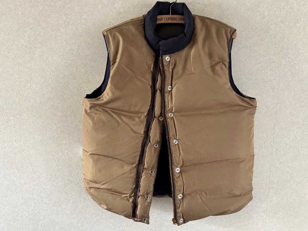 Sugar Cane ダウンベスト ネイビー