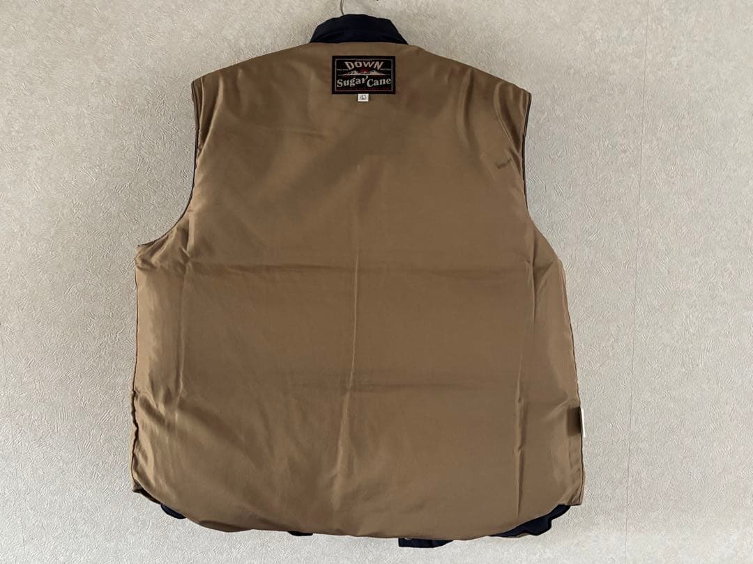 Sugar Cane ダウンベスト ネイビー