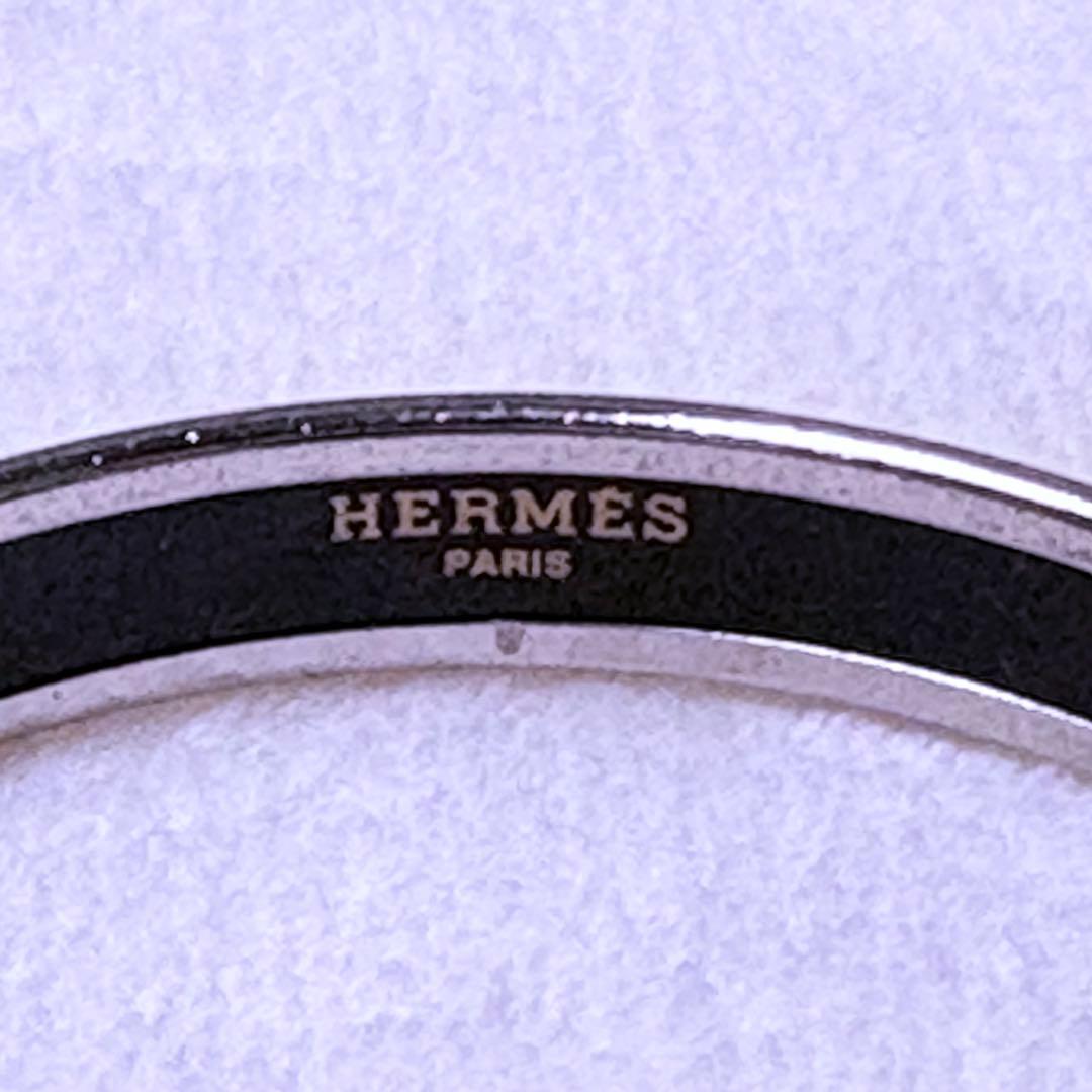 HERMES Émail Bangle ロゴ入り マルチカラー
