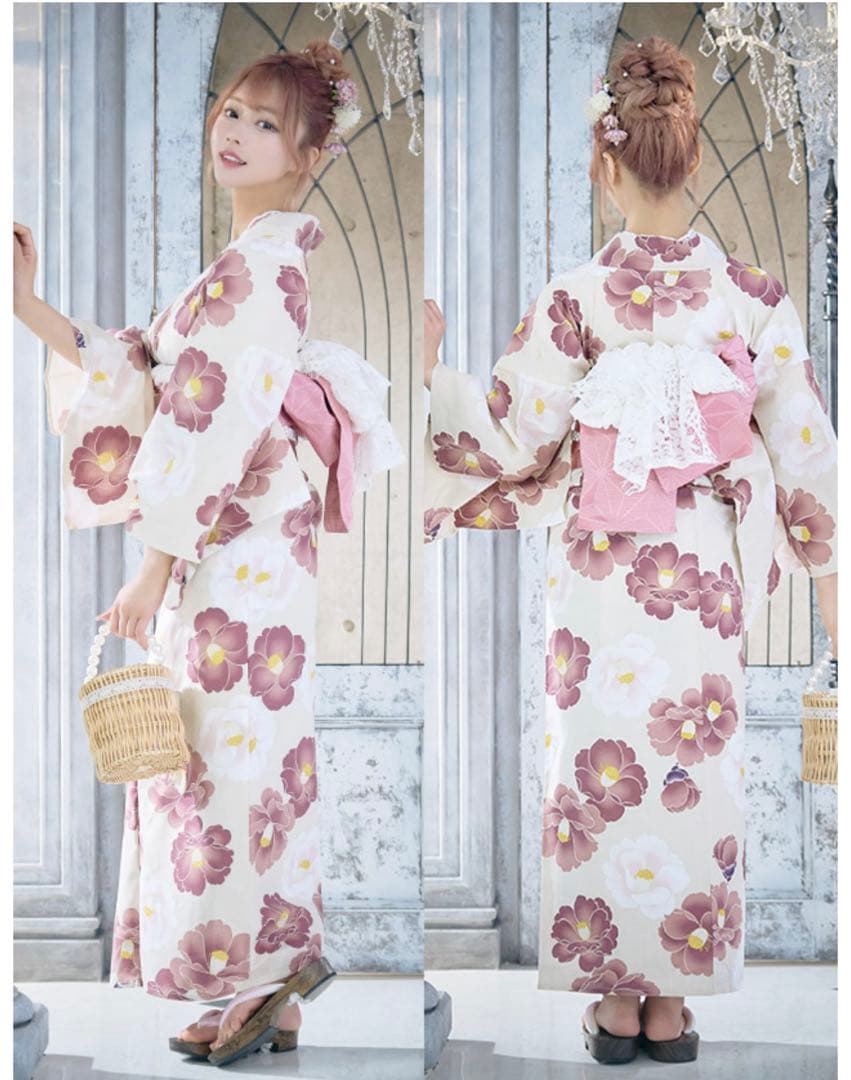 tika 浴衣3点(作り帯)セット