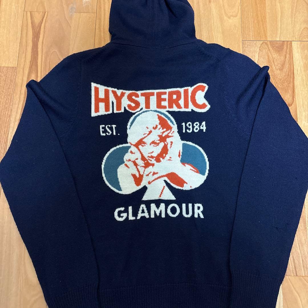 HYSTERIC GLAMOUR ニットパーカー ジップフーディー　セーター