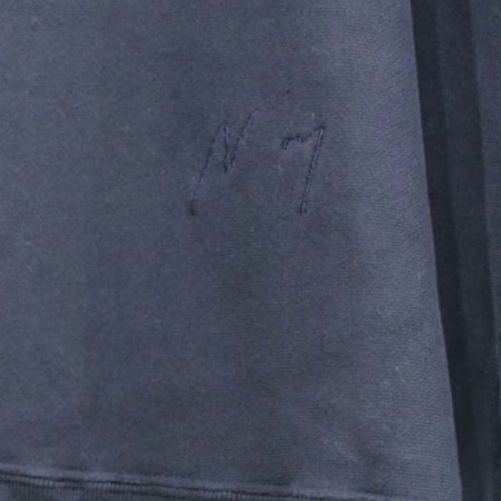 ANCELLM DYED DAMEGE SWEAT SHIRT ネイビー 別注