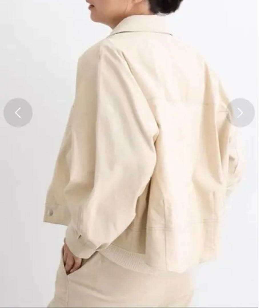 新品タグ付19580円　CLOVE 別珍デニムジャケット ベージュ