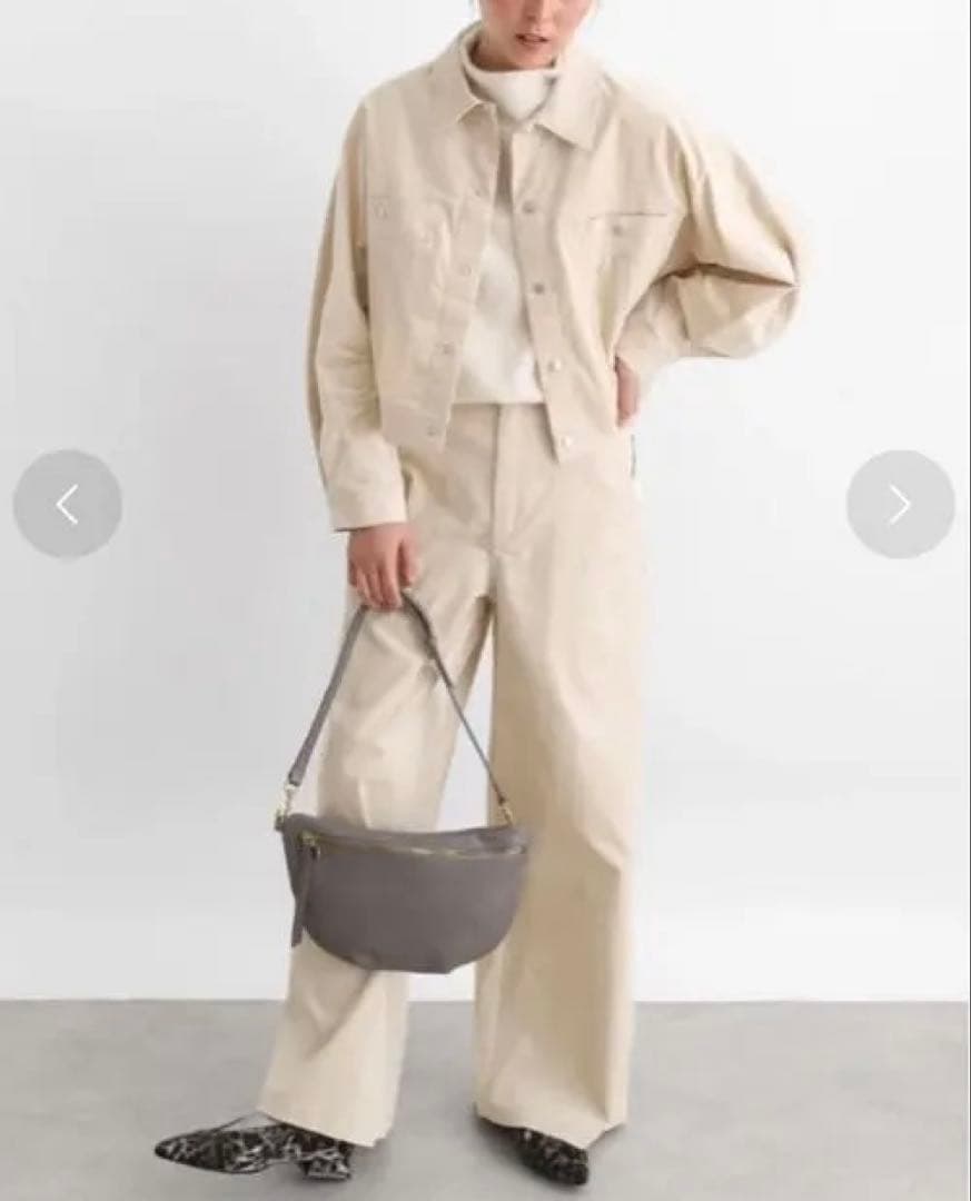 新品タグ付19580円　CLOVE 別珍デニムジャケット ベージュ