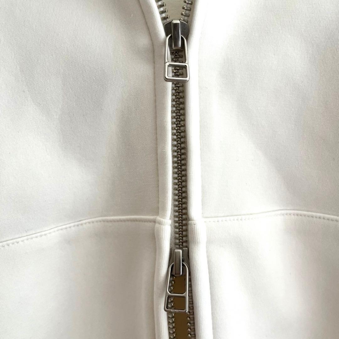 定価1.76万 リヴドロワ バックテールZIPパーカー ホワイト オーバーサイズ