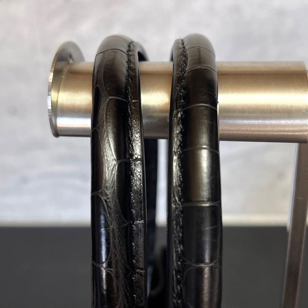 専用品BEAUGRAND クロコダイル JRA認定 ブラック トートバッグ