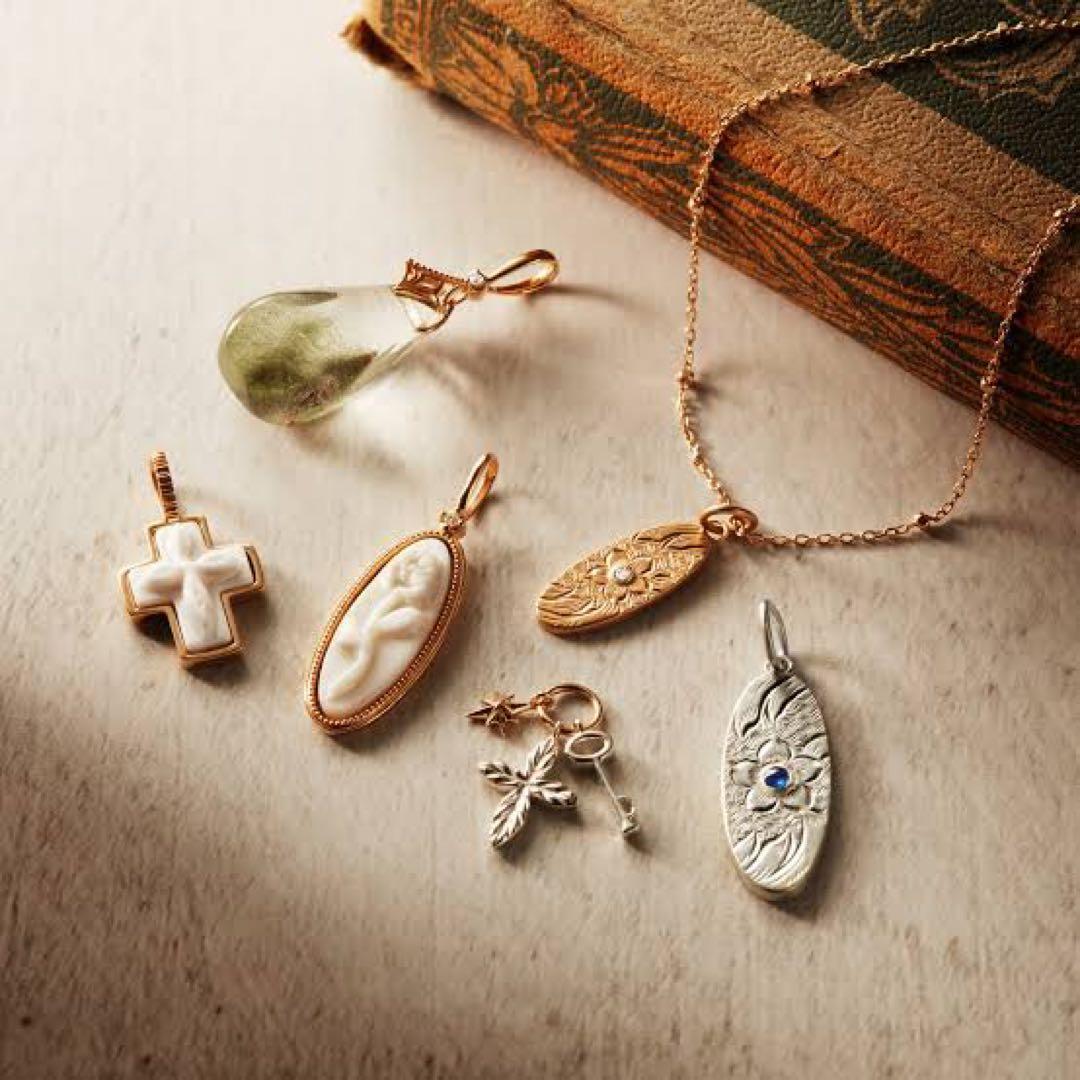 【レア】agete アガット コンクシェル K10ネックレスチャーム