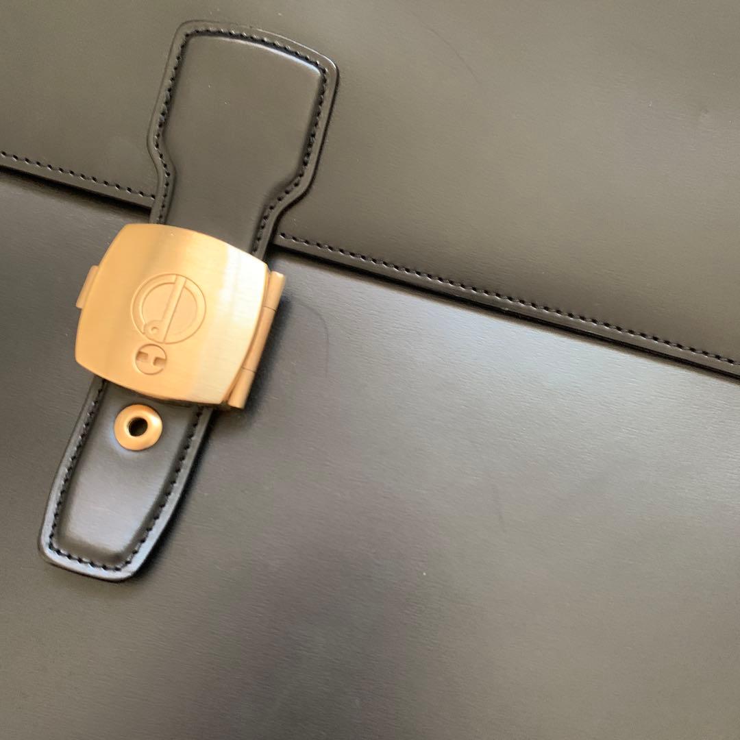 美品◆dunhill 黒 レザー ブリーフケース　ダンヒル ビジネスバッグ