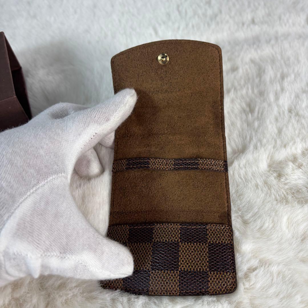 【未使用】 ルイヴィトン カフスボタン カフリンクス ロゴ レザーケース付