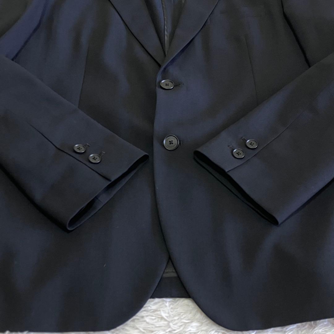 未使用級 デサント ウォッシャブル スーツ 3ピース 高機能繊維 ブラック XL