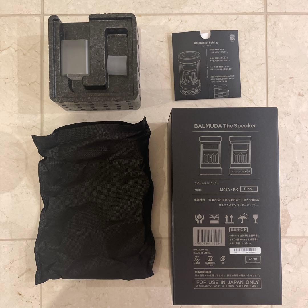 BALMUDA ワイヤレススピーカー M01A-BK バルミューダ