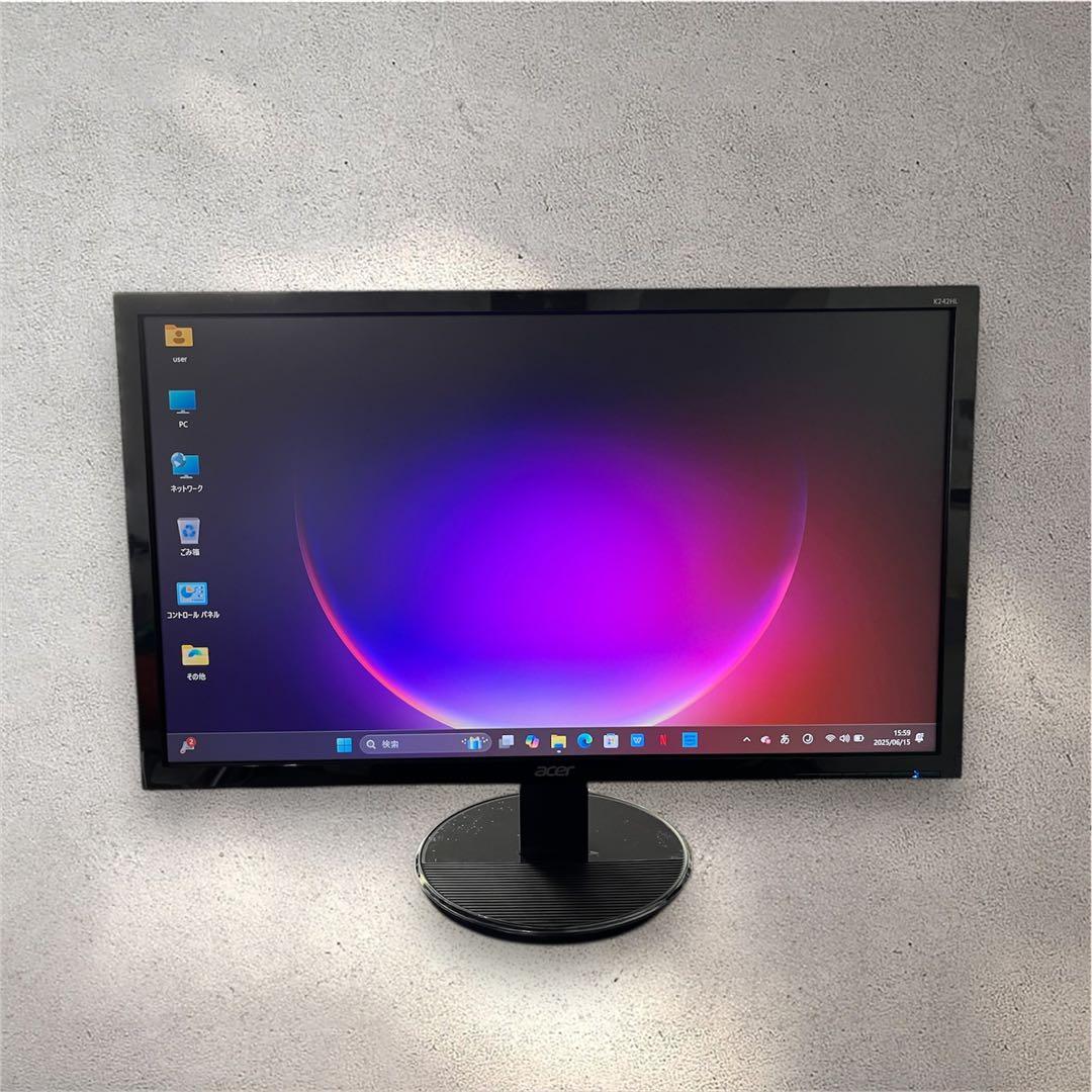 Acer 24インチモニター 2台　K242HL HDMI FHD 20年購入