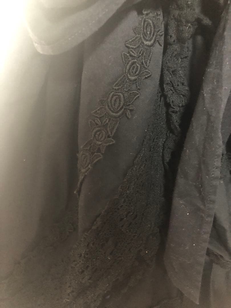 ベイビーザスターズシャインブライト　シャーリングプリンセスジャンパースカート　黒