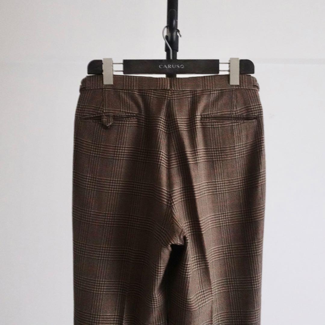 Polo RalphLauren グレンチェック　サイドアジャスタートラウザーズ