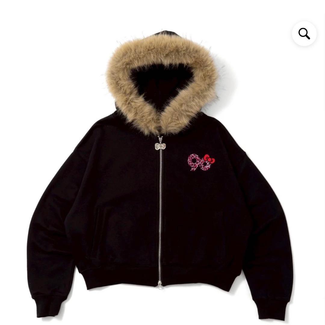 ×HELLO KITTY 90 Logo Fur Zip Mサイズ