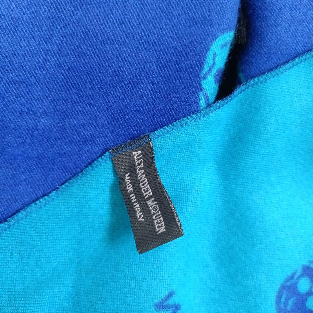 美品ALEXANDER McQUEEN スカル柄大判マフラー　ストール　ウール