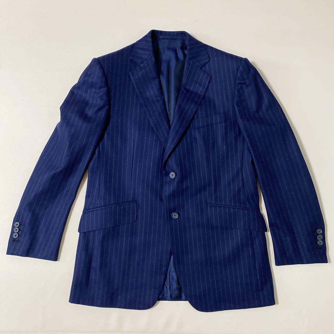 美品 dunhill ダンヒル ST.JAMES セットアップ スーツ ネイビー