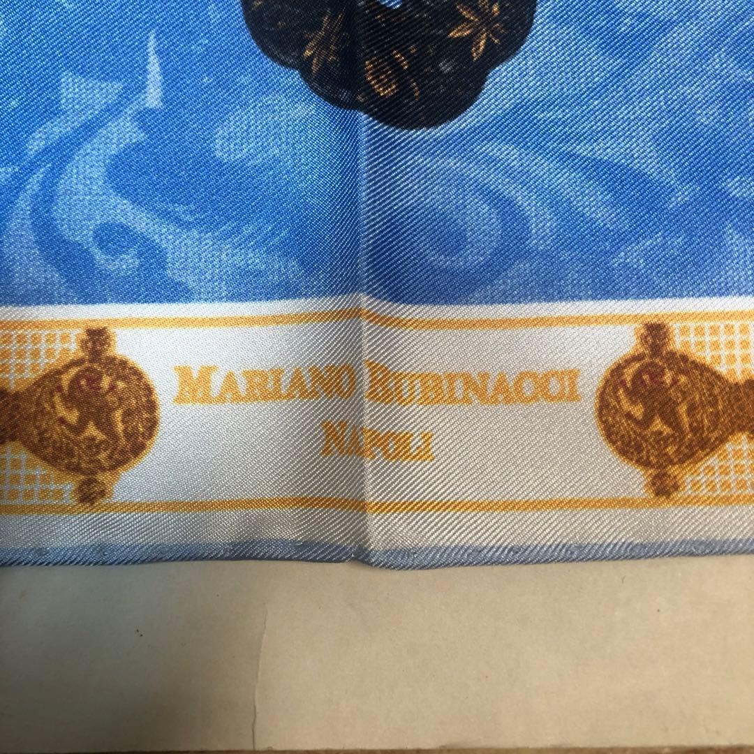 【リクエス値下人気柄未使用】『RUBINACCI』最高級シルクミニスカーフ武士道