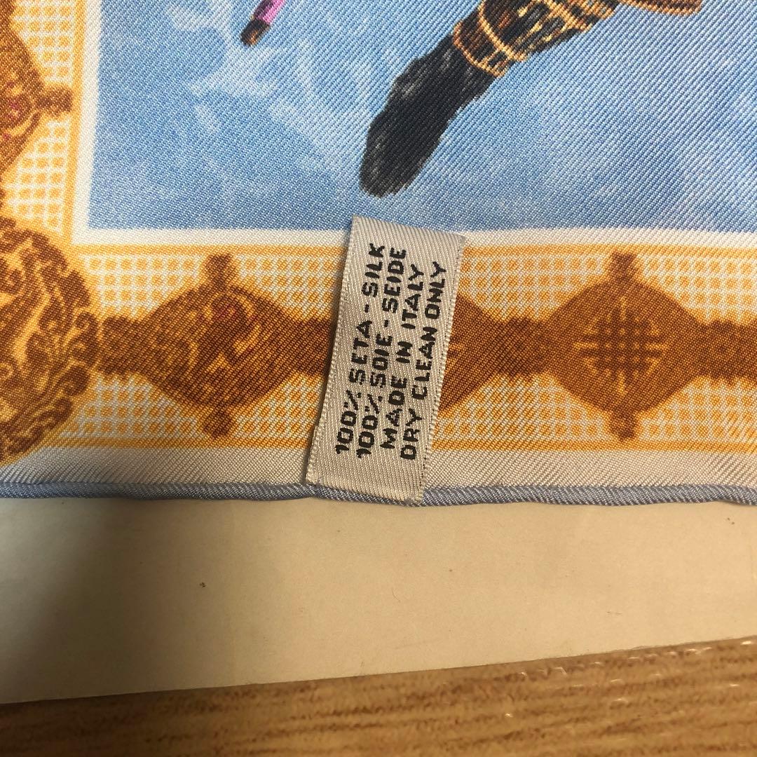 【リクエス値下人気柄未使用】『RUBINACCI』最高級シルクミニスカーフ武士道