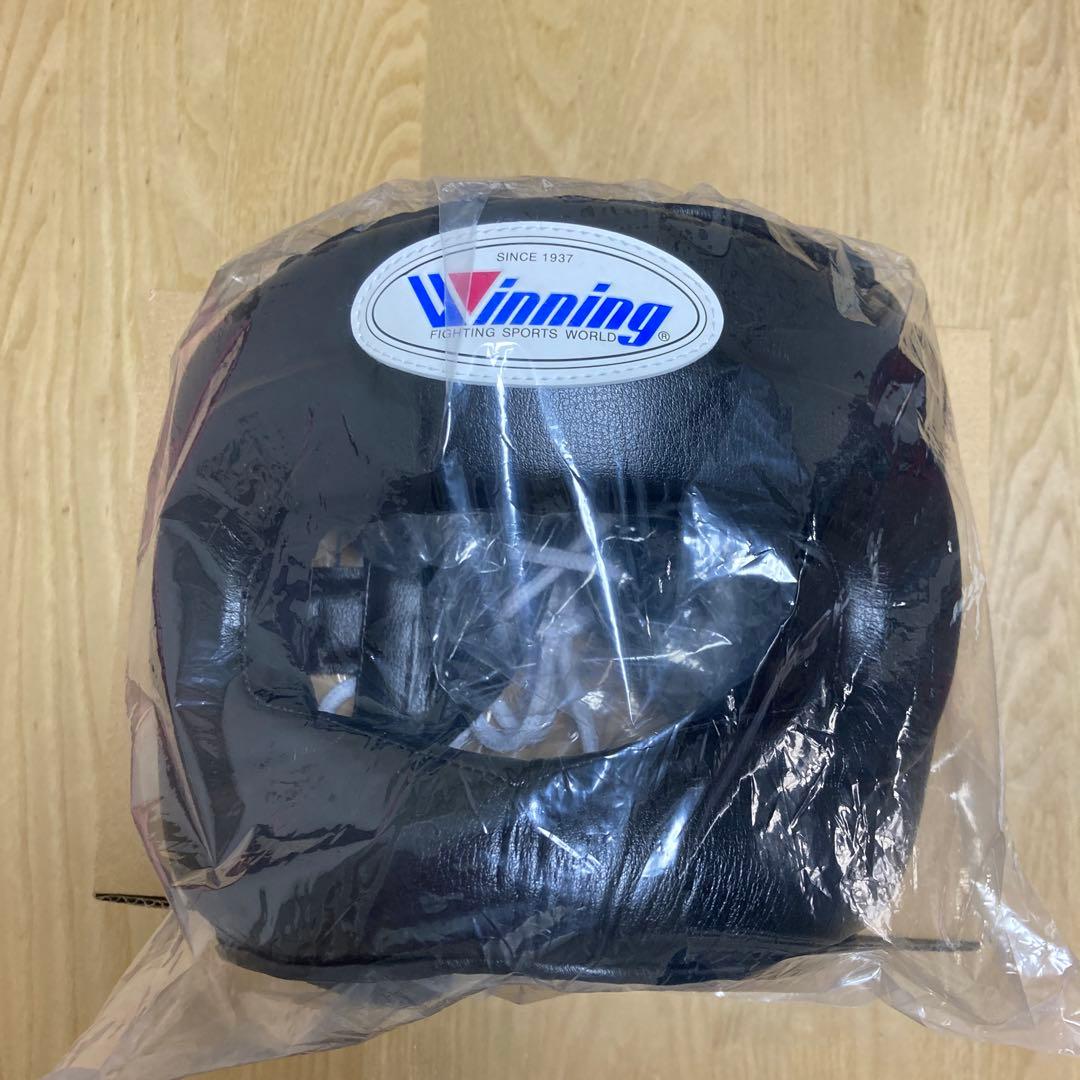 【新品未使用正規品タグ付き箱付き】ウィニングフルフェイスヘッドギアMブラック