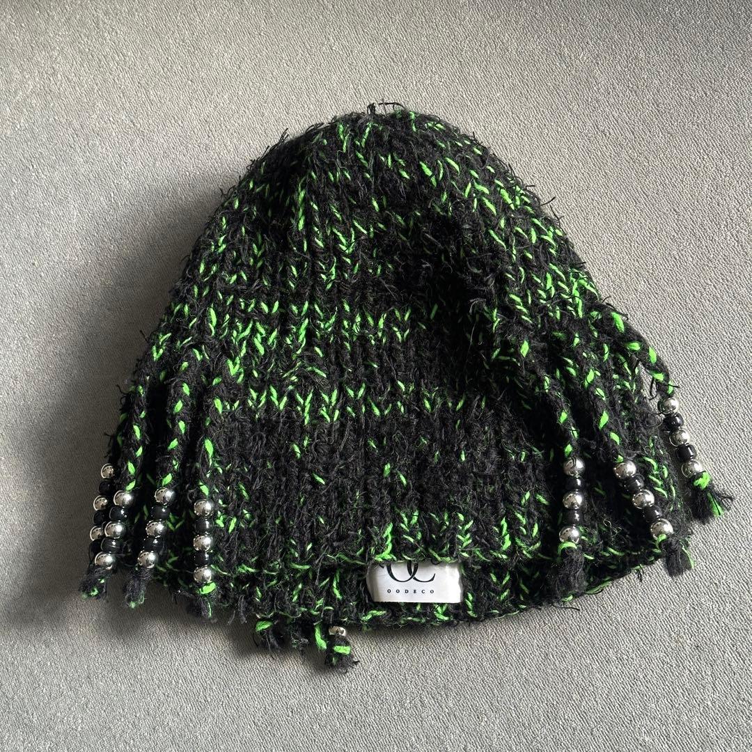Oodeco タッセルビーニー ニット帽 LEX CFN MALIK 着用