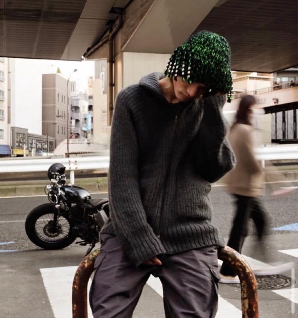 Oodeco タッセルビーニー ニット帽 LEX CFN MALIK 着用