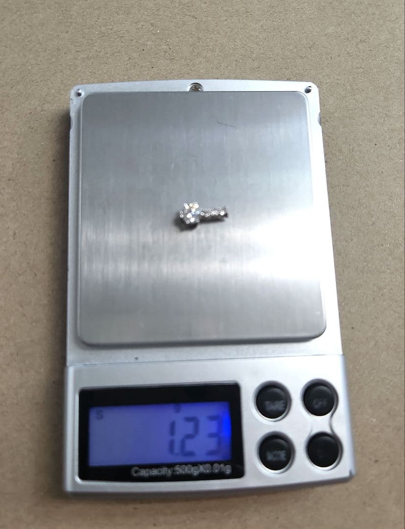 pt ダイヤモンド ペンダントトップ 0.595ct・0.10ct