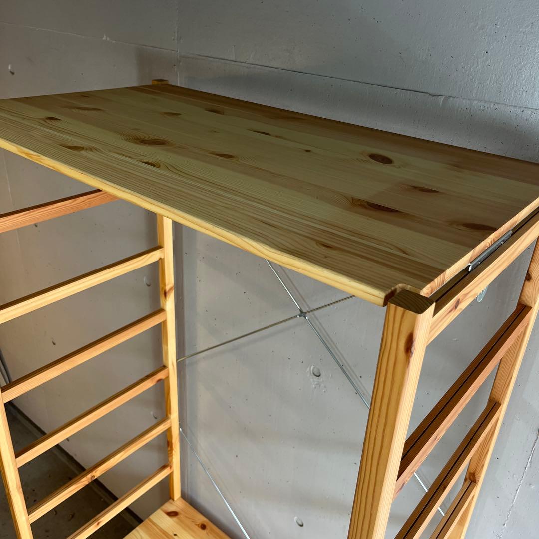 美品★無印 パイン材ユニットシェルフ・ワードローブ 追加棚板付
