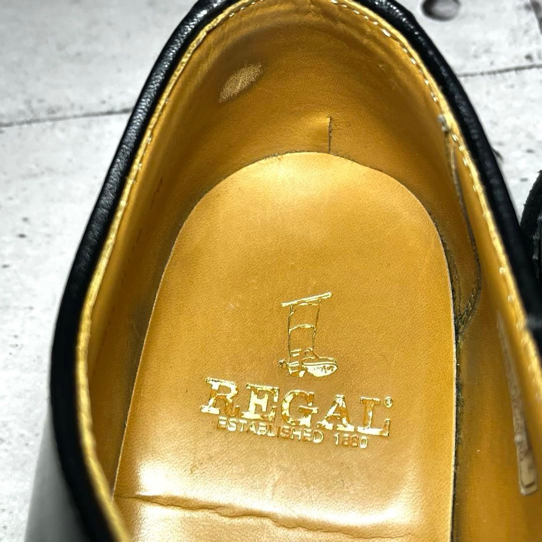 美品【リーガル】プレーントゥ シングルモンクJU16♡ブラック 26