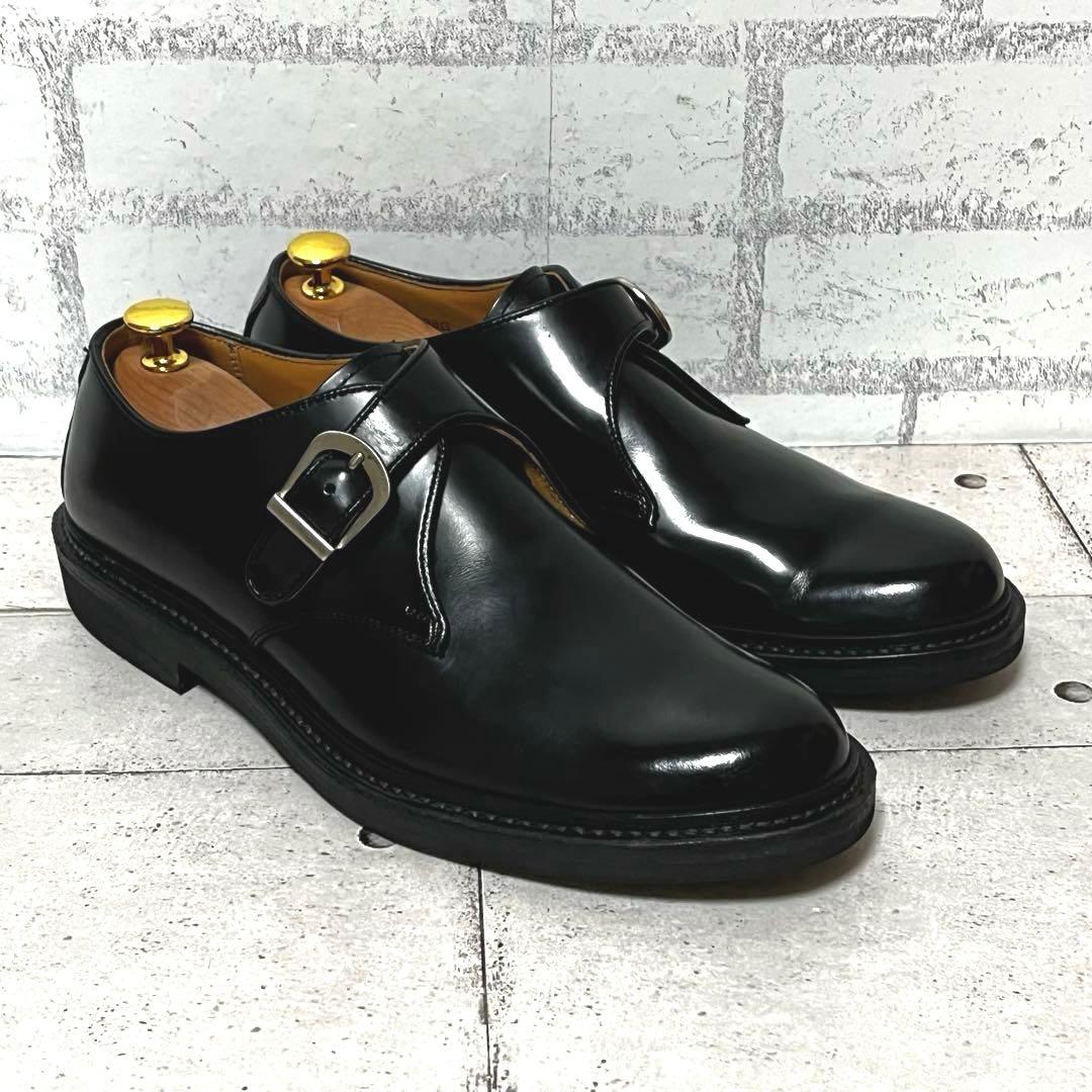 美品【リーガル】プレーントゥ シングルモンクJU16♡ブラック 26