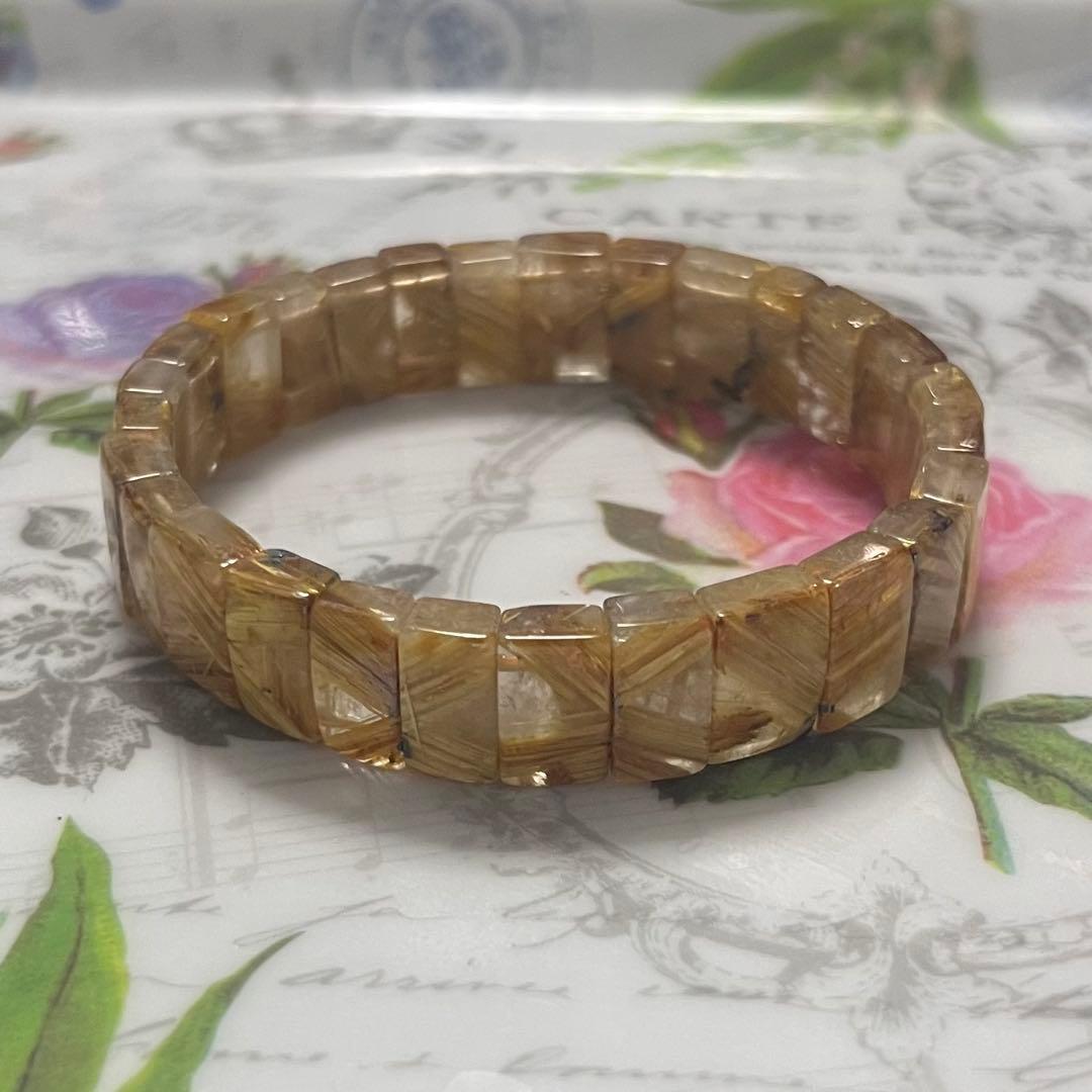 専用 タイチンルチルクォーツ バングル