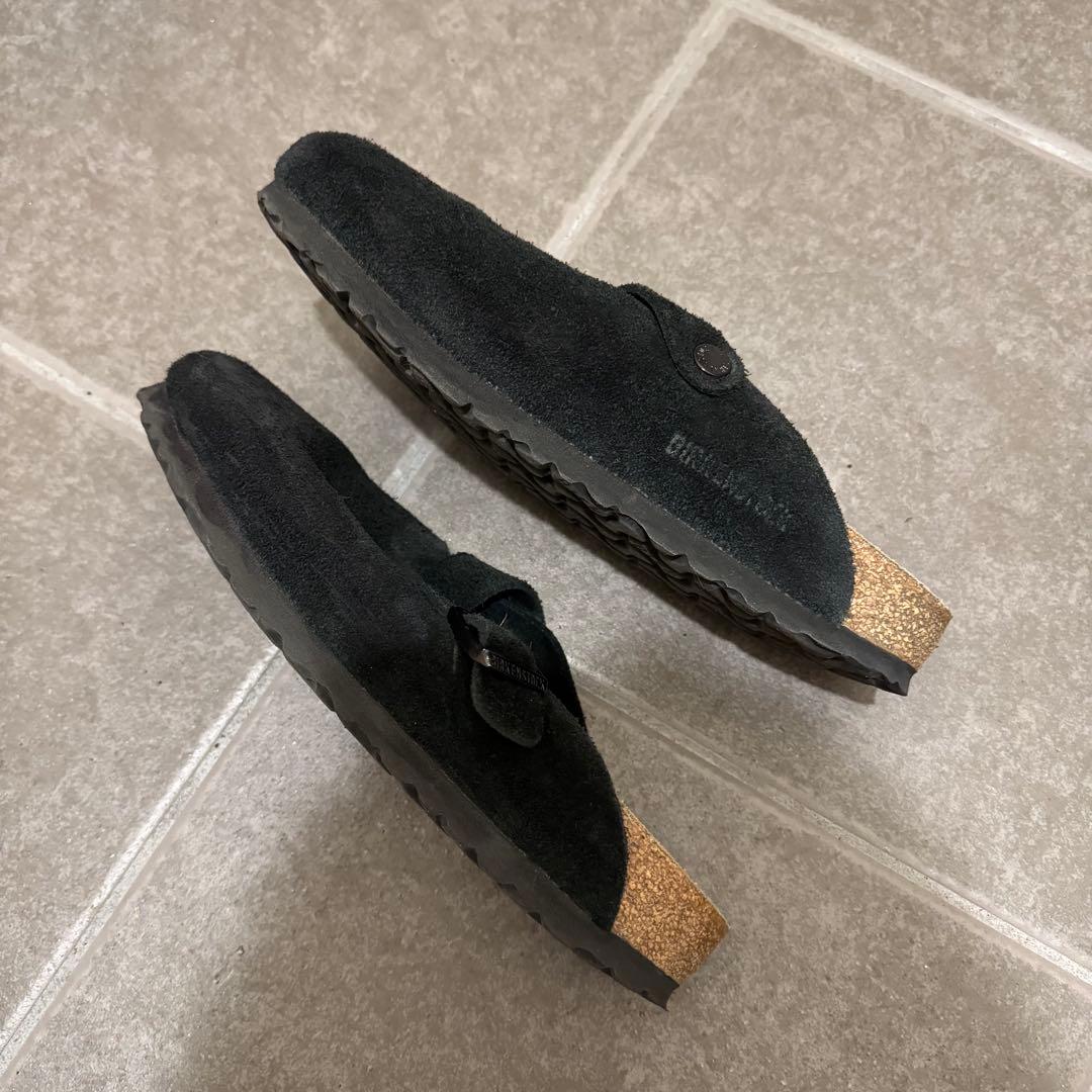 BIRKENSTOCK ボストン ソフトフットベッド 黒 38 24.5