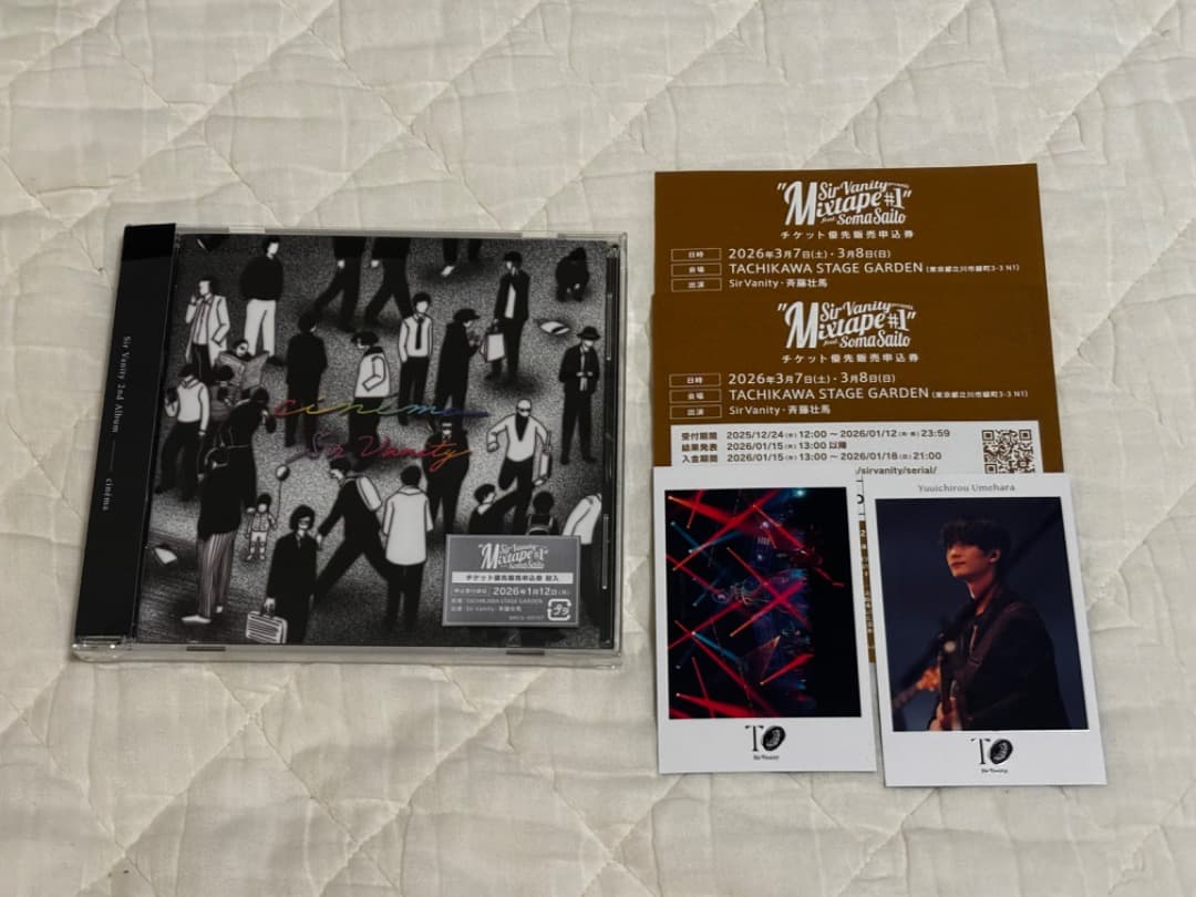 sirvanity 梅原裕一郎 チェキ風カード アルバム cinéma シリアル