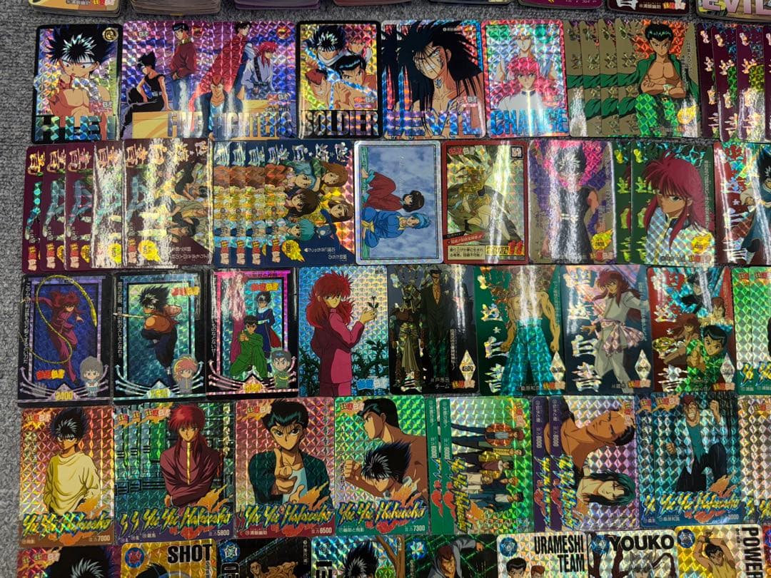 幽遊白書　カードダス　アマダ　エンボスカード　372枚